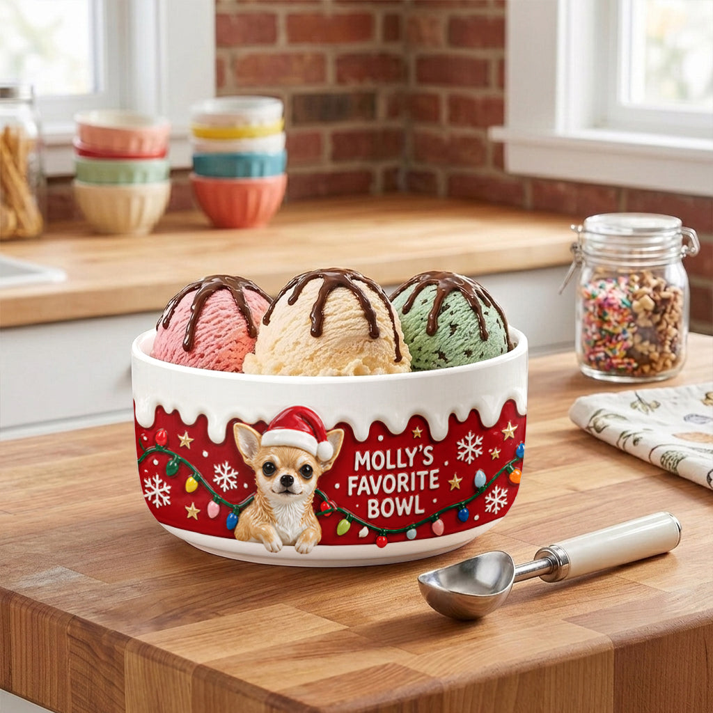 My Pet's Favorite Bowl - Personalized Dog Ceramic Bowl