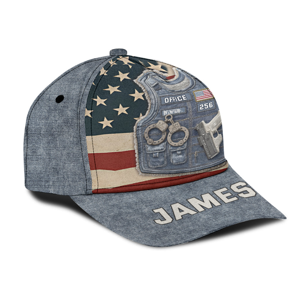 Serve And Protect - Personalized Police Officer Classic Cap