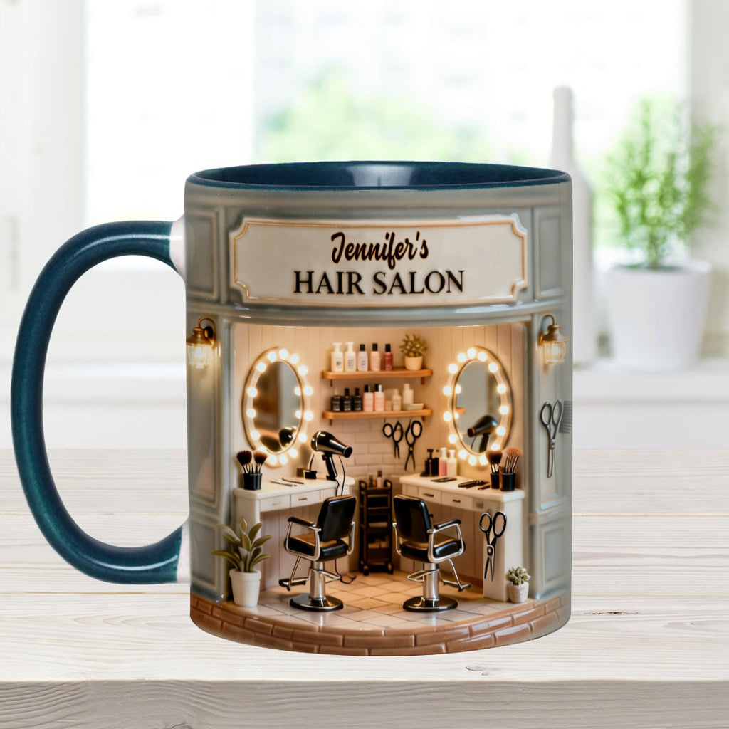 Proud Hair Stylist - Personalized Hairdresser Accent Mug