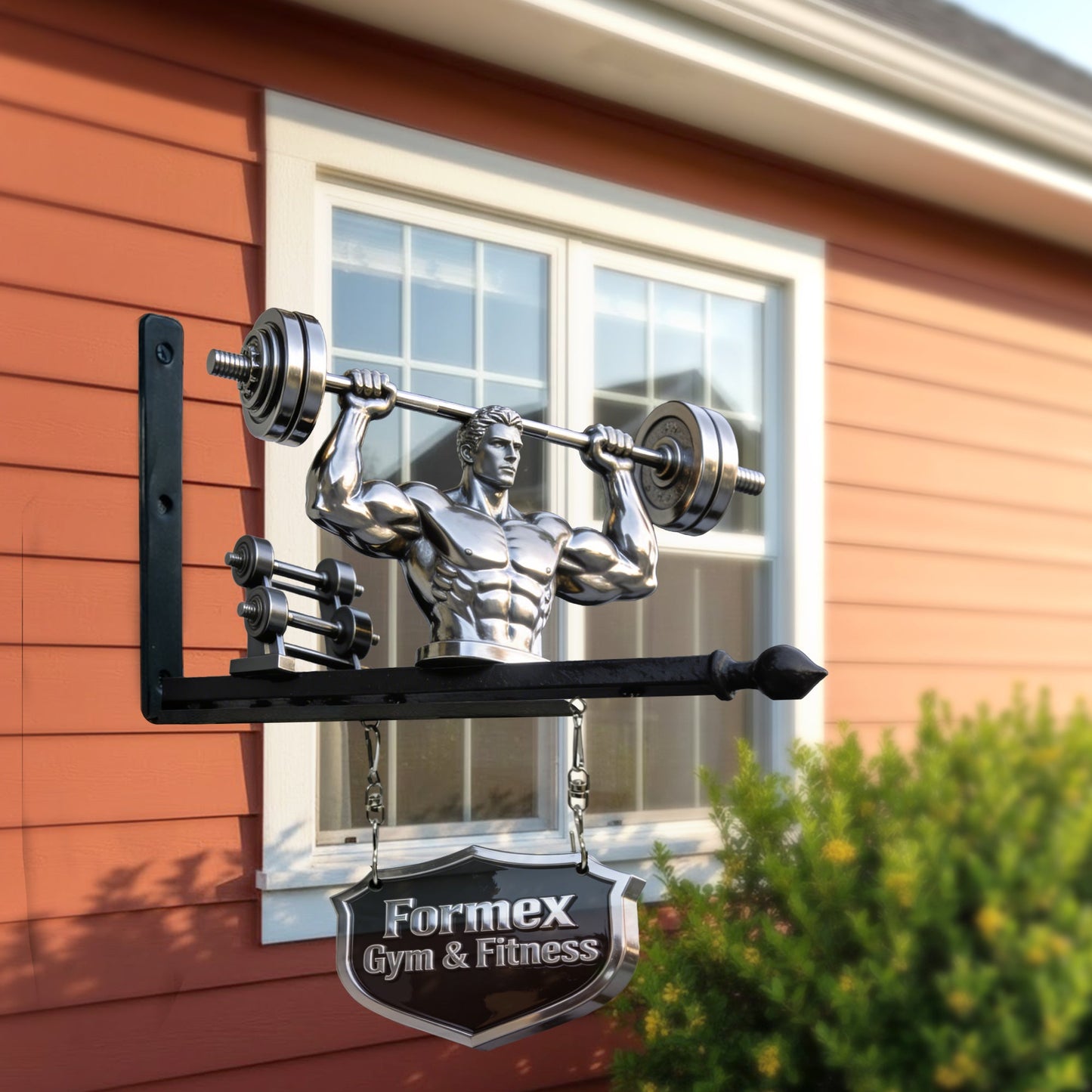 No Pain No Gain - Personalized Fitness Wooden Wall Mount Sign