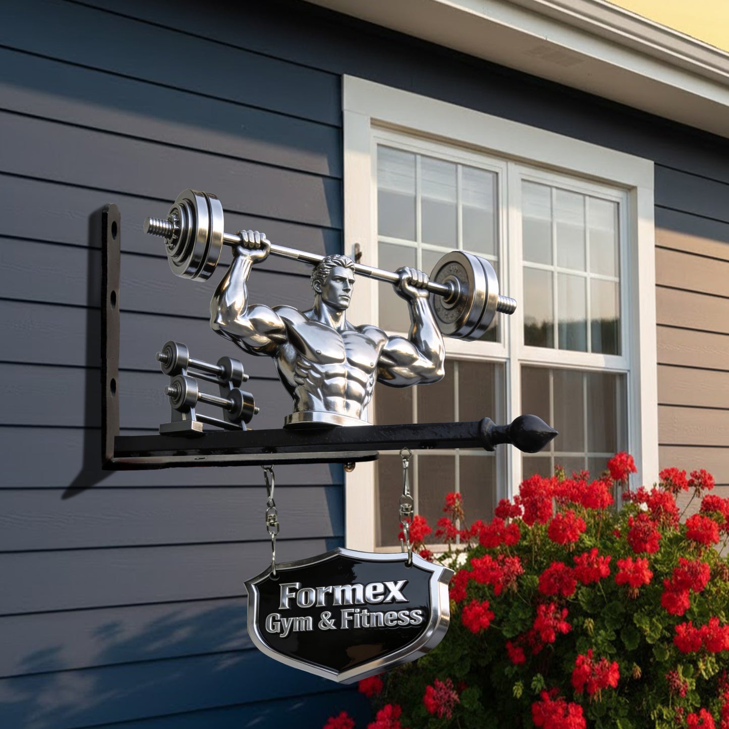 No Pain No Gain - Personalized Fitness Wooden Wall Mount Sign