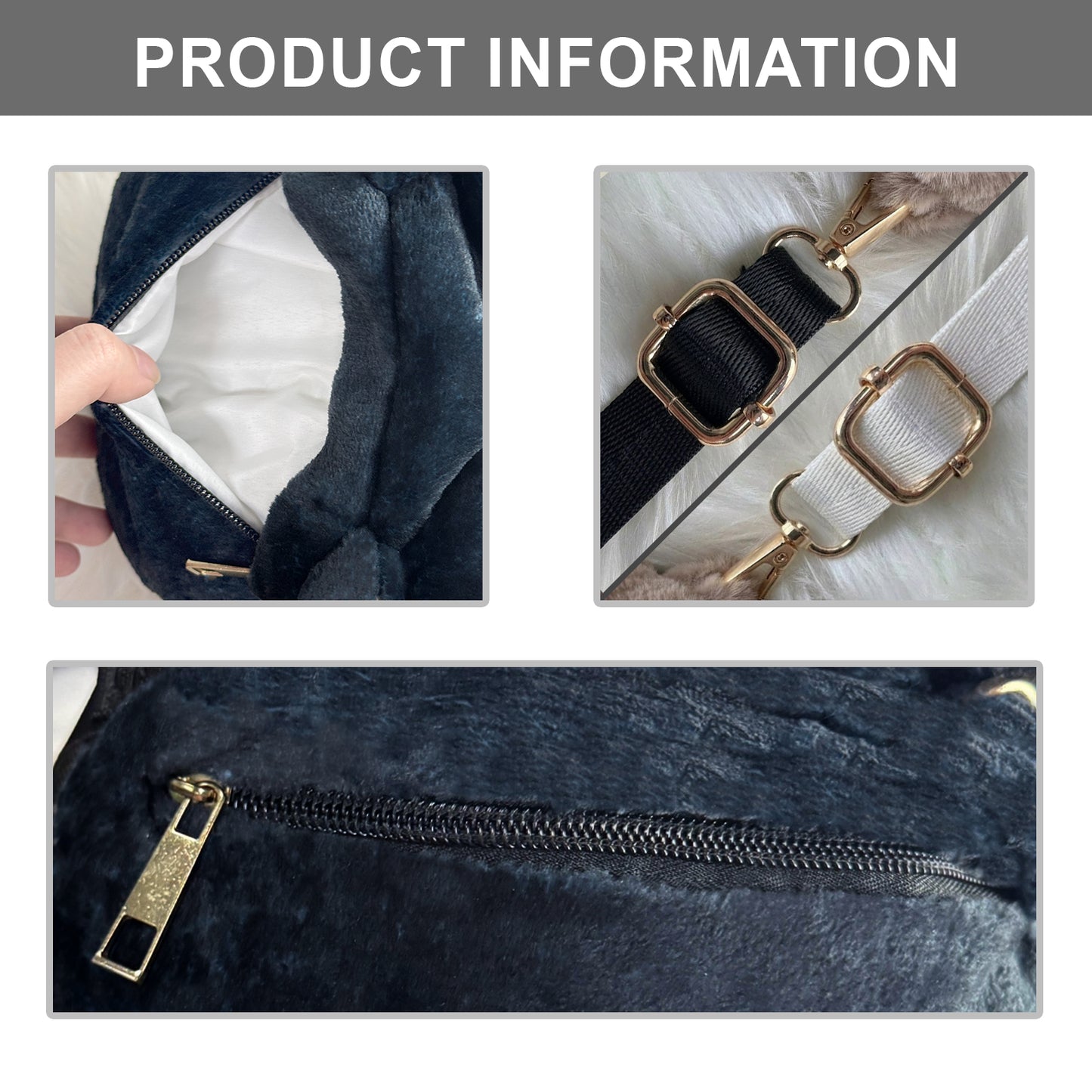 Custom Any Pet Photo - Personalized Dog Plush Crossbag