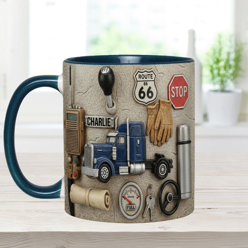 Best Truck Driver - Personalized Trucker Accent Mug