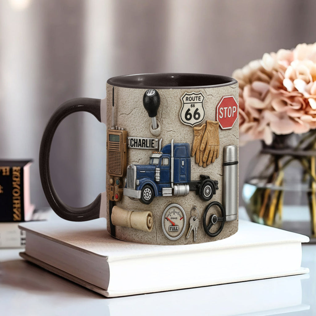 Best Truck Driver - Personalized Trucker Accent Mug