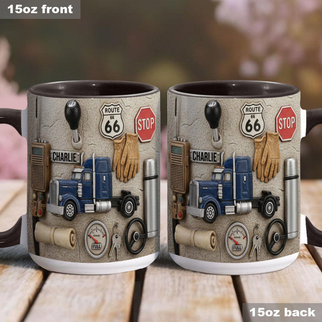 Best Truck Driver - Personalized Trucker Accent Mug