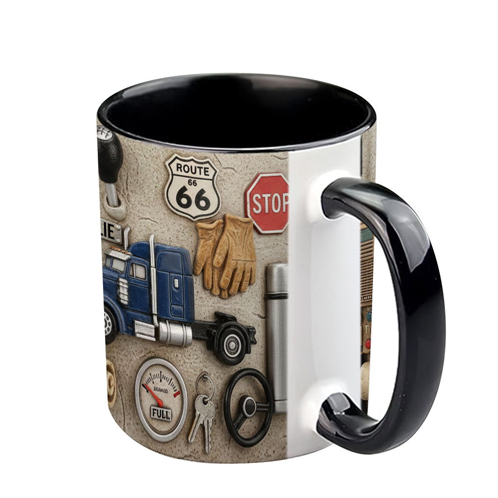 Best Truck Driver - Personalized Trucker Accent Mug