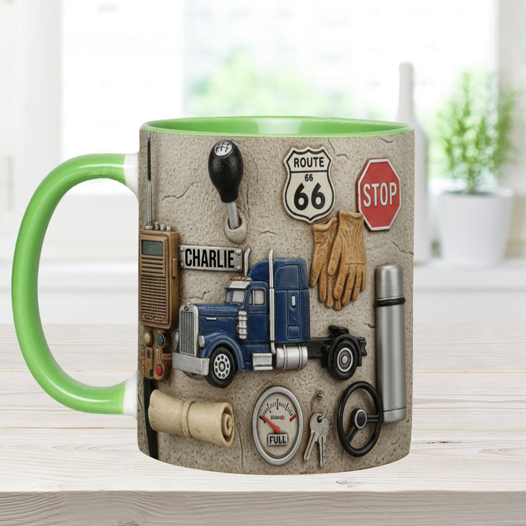 Best Truck Driver - Personalized Trucker Accent Mug