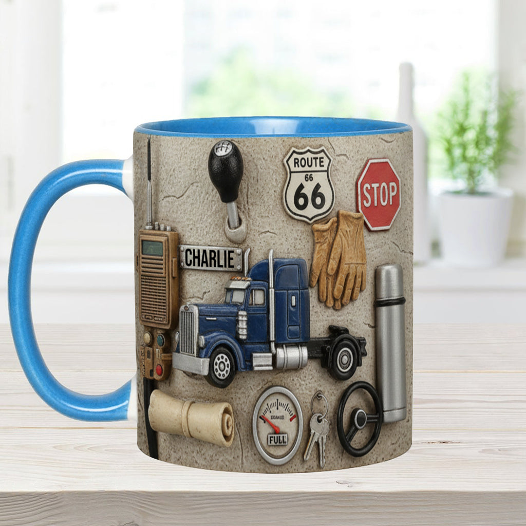 Best Truck Driver - Personalized Trucker Accent Mug