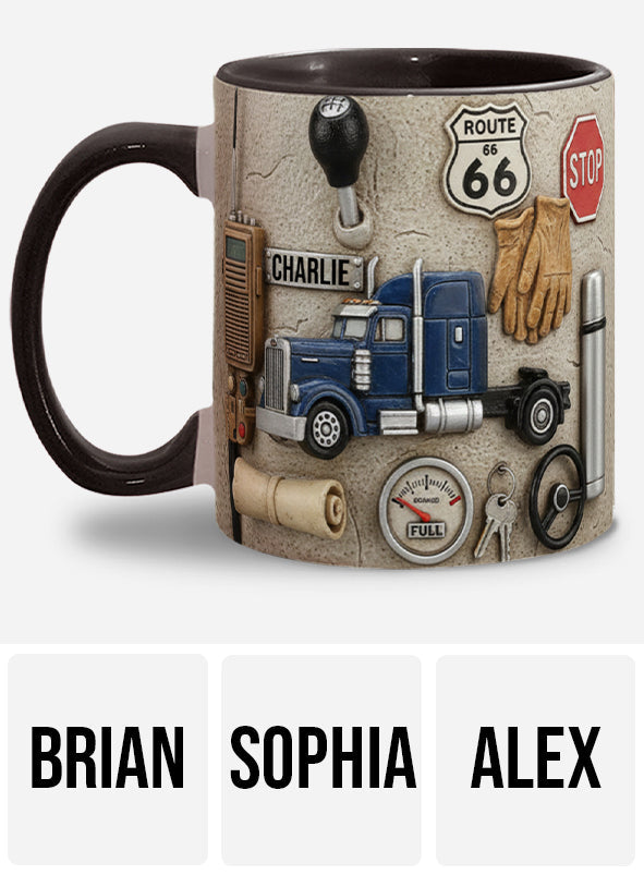 Best Truck Driver - Personalized Trucker Accent Mug