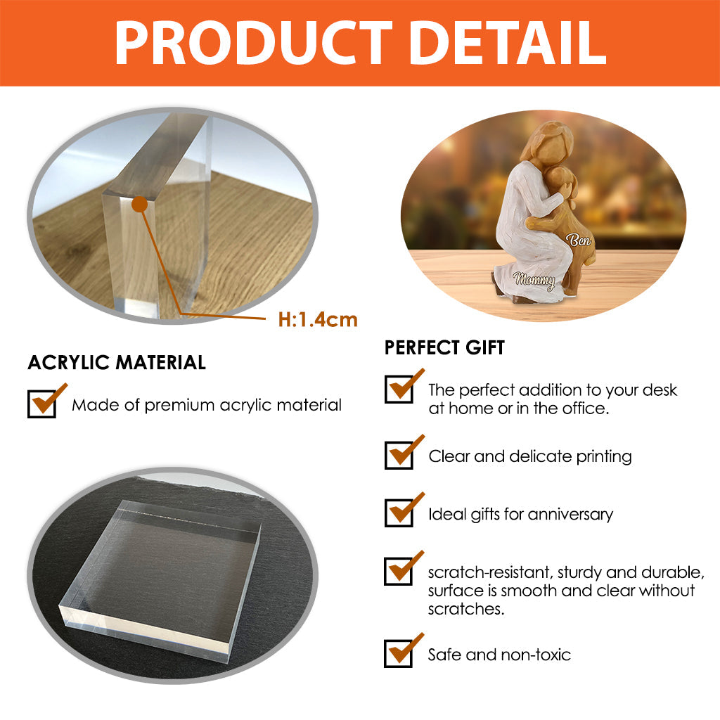 Dog Mom - Personalized Dog Custom Shaped Acrylic Plaque