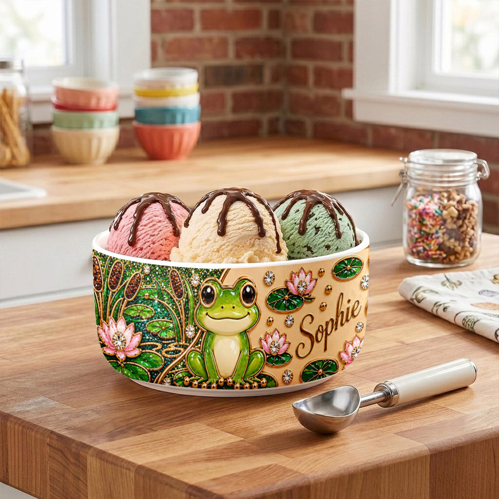Love Frog - Personalized Frog Ceramic Bowl