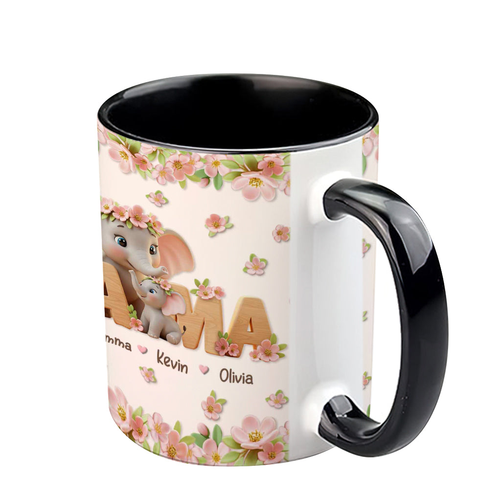 I Love You Mom - Personalized Mother Accent Mug