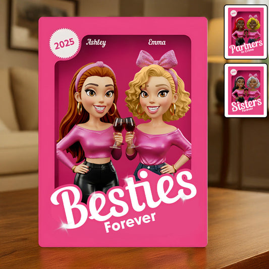 Partners In Crime - Personalized Bestie Custom Shaped Acrylic Plaque