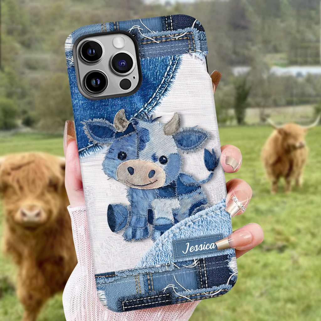 Cute Highland Cow - Personalized Highland Cow Full Print Phone Case