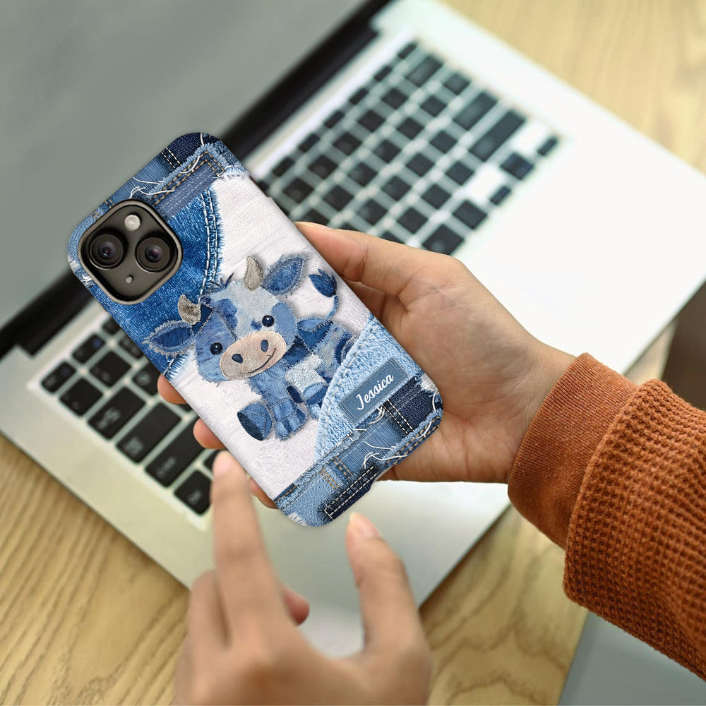 Cute Highland Cow - Personalized Highland Cow Full Print Phone Case