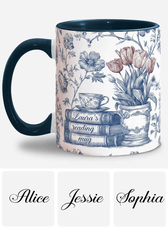 Reading Mug - Personalized Book Accent Mug