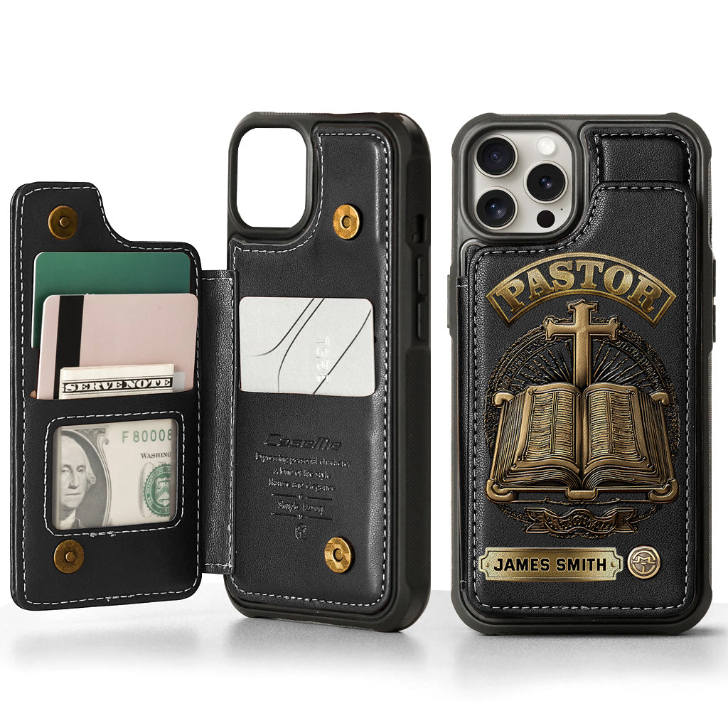 Gift For Pastor - Personalized Pastor Wallet Phone Case