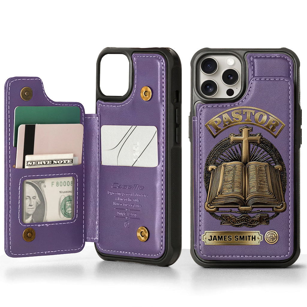 Gift For Pastor - Personalized Pastor Wallet Phone Case