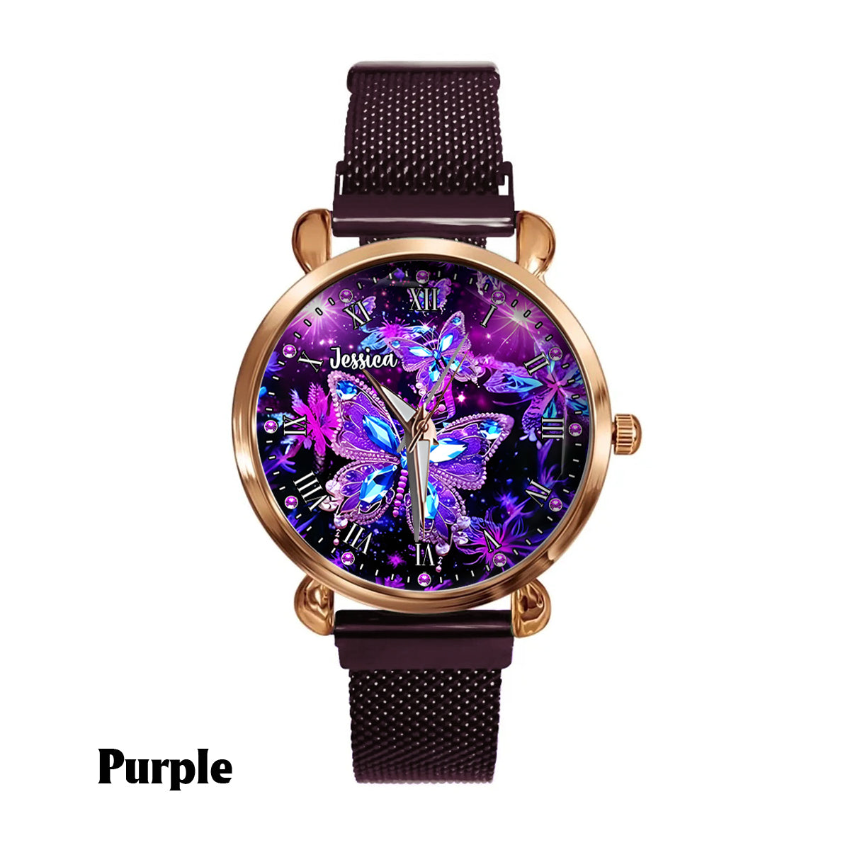 Butterfly Lovers - Personalized Butterfly Women Hand Watch