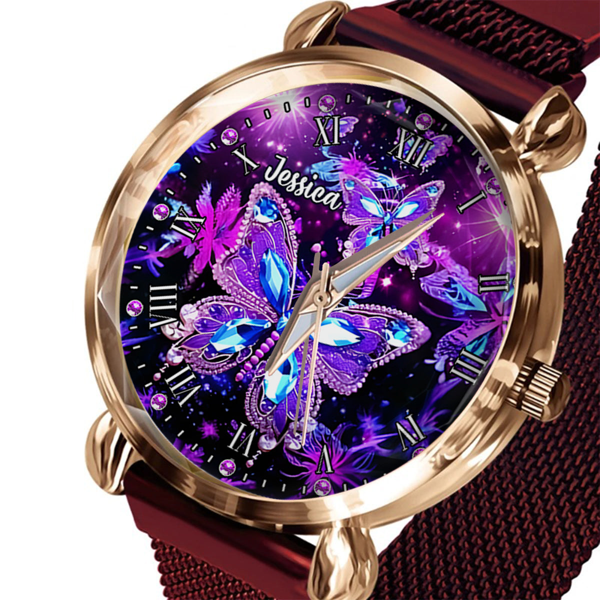 Butterfly Lovers - Personalized Butterfly Women Hand Watch