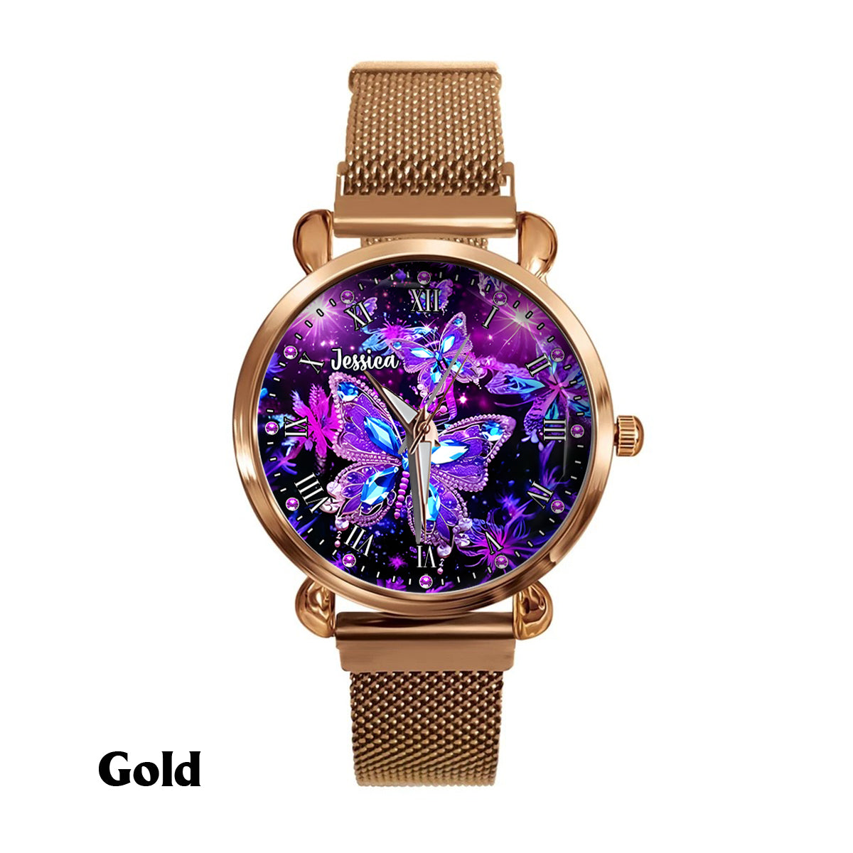 Butterfly Lovers - Personalized Butterfly Women Hand Watch