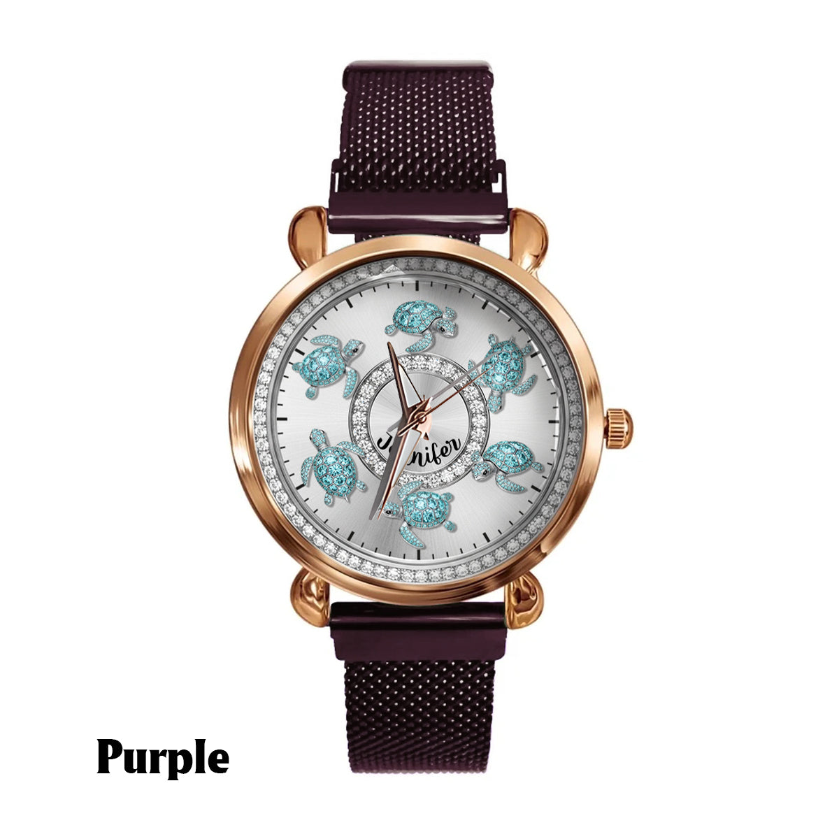 Love Turtles - Personalized Turtle Women Hand Watch