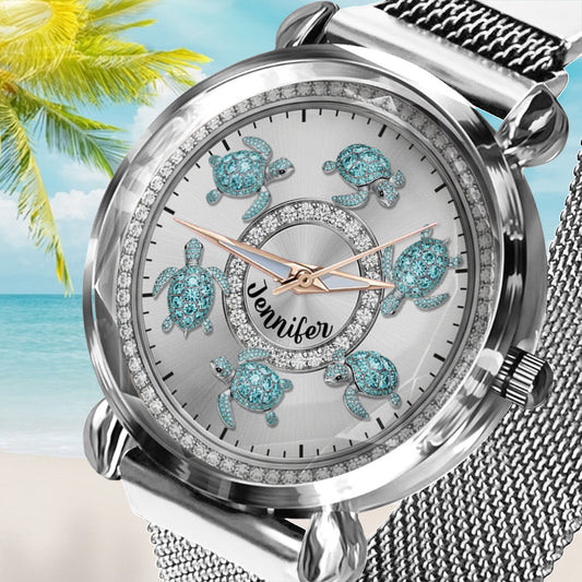 Love Turtles - Personalized Turtle Women Hand Watch