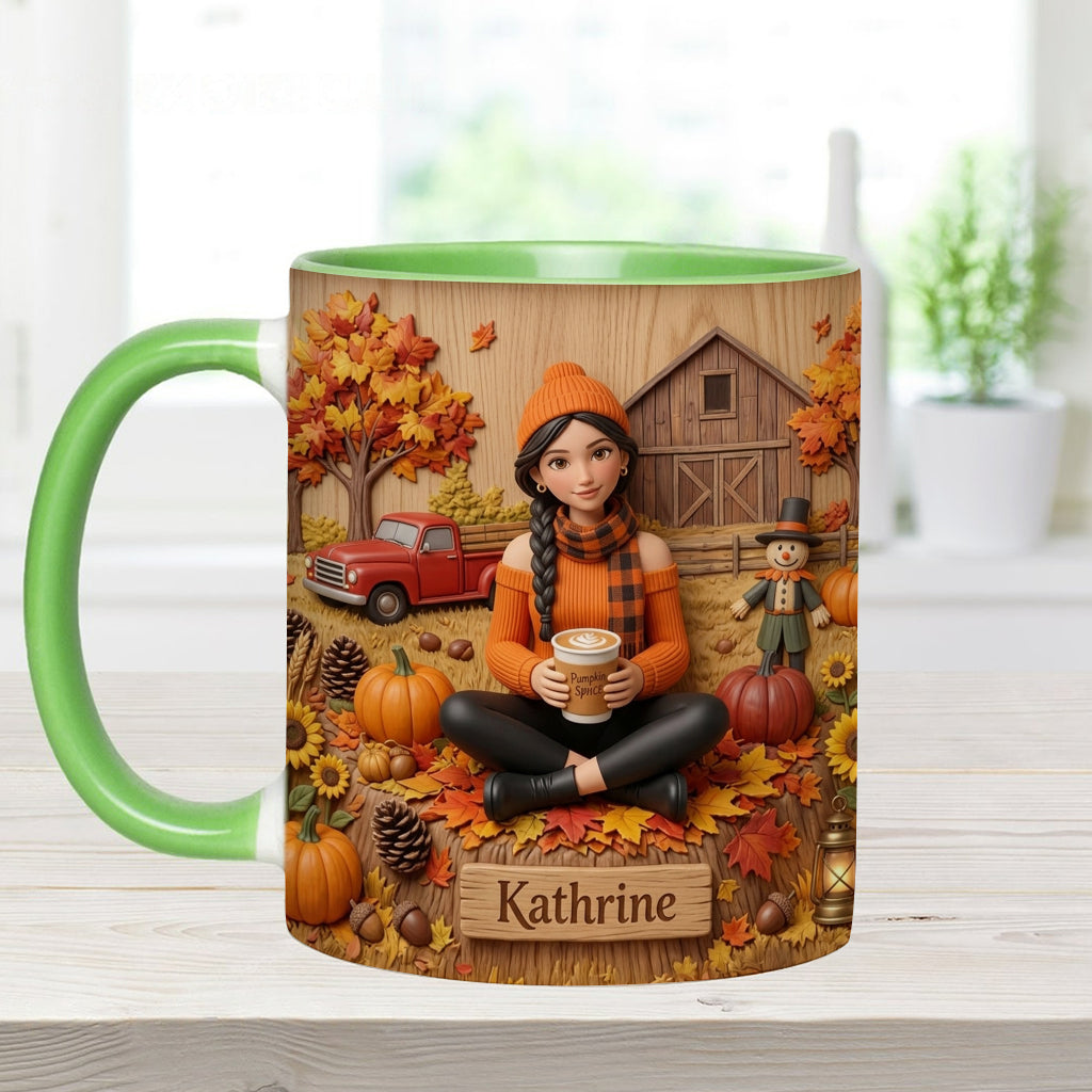 Tis The Season - Personalized Autumn Accent Mug & Coaster