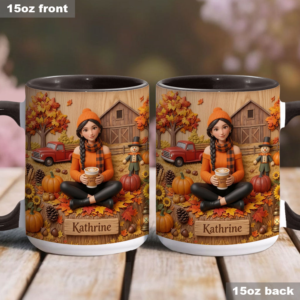 Tis The Season - Personalized Autumn Accent Mug & Coaster