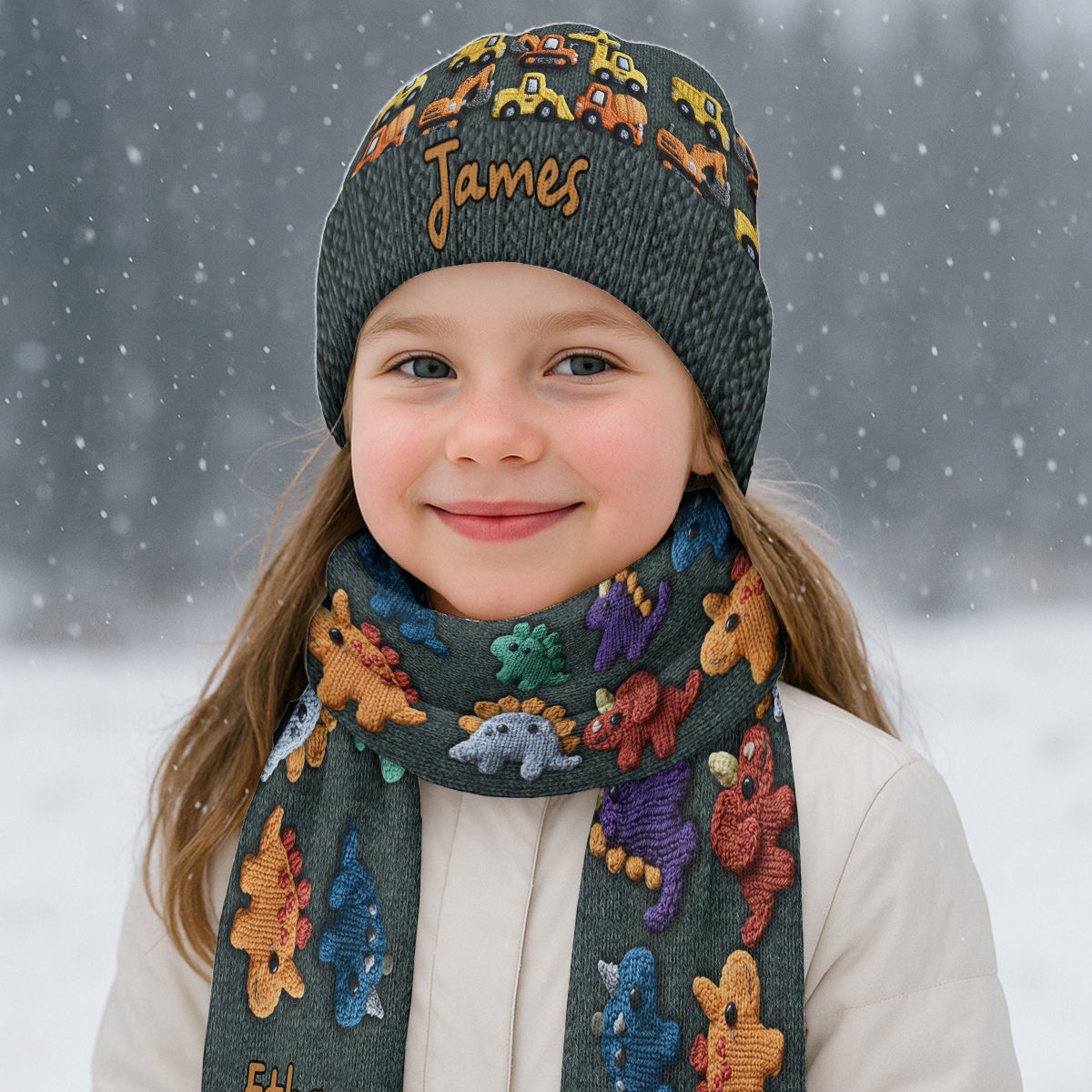 Personalized Winter Beanie Hat for Kids - Perfect for Snow Days & Trips
