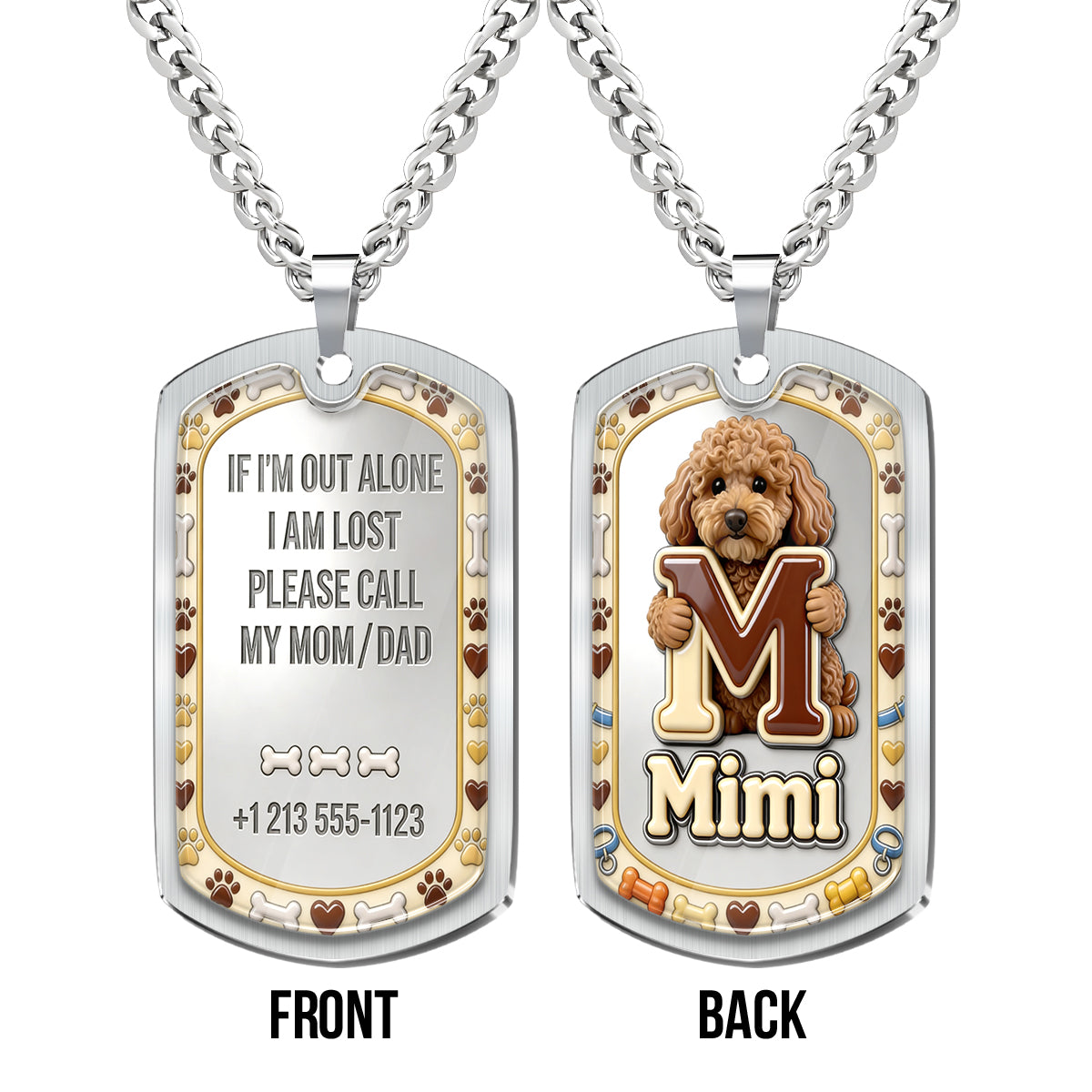 Pets ID - Personalized Dog Tag Necklace