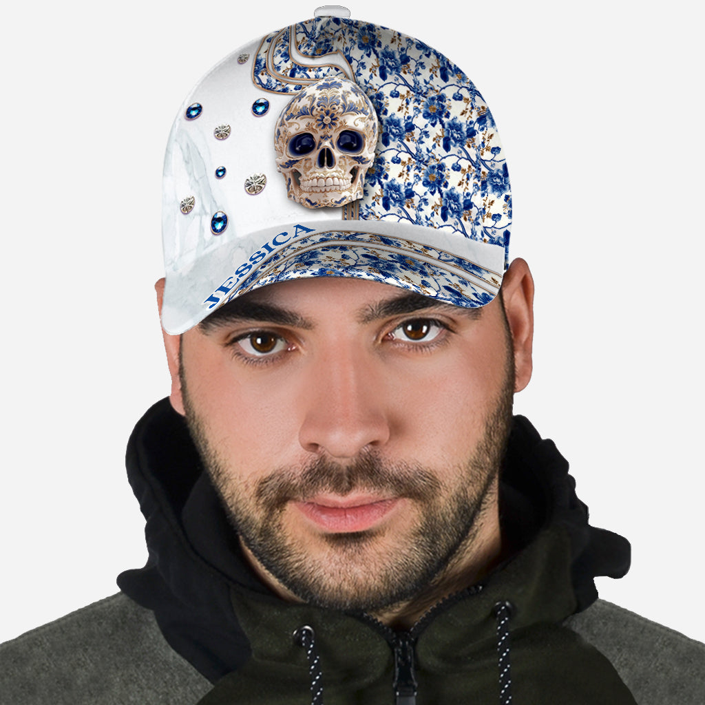 Skull Toile de Jouy - Personalized Skull Classic Cap