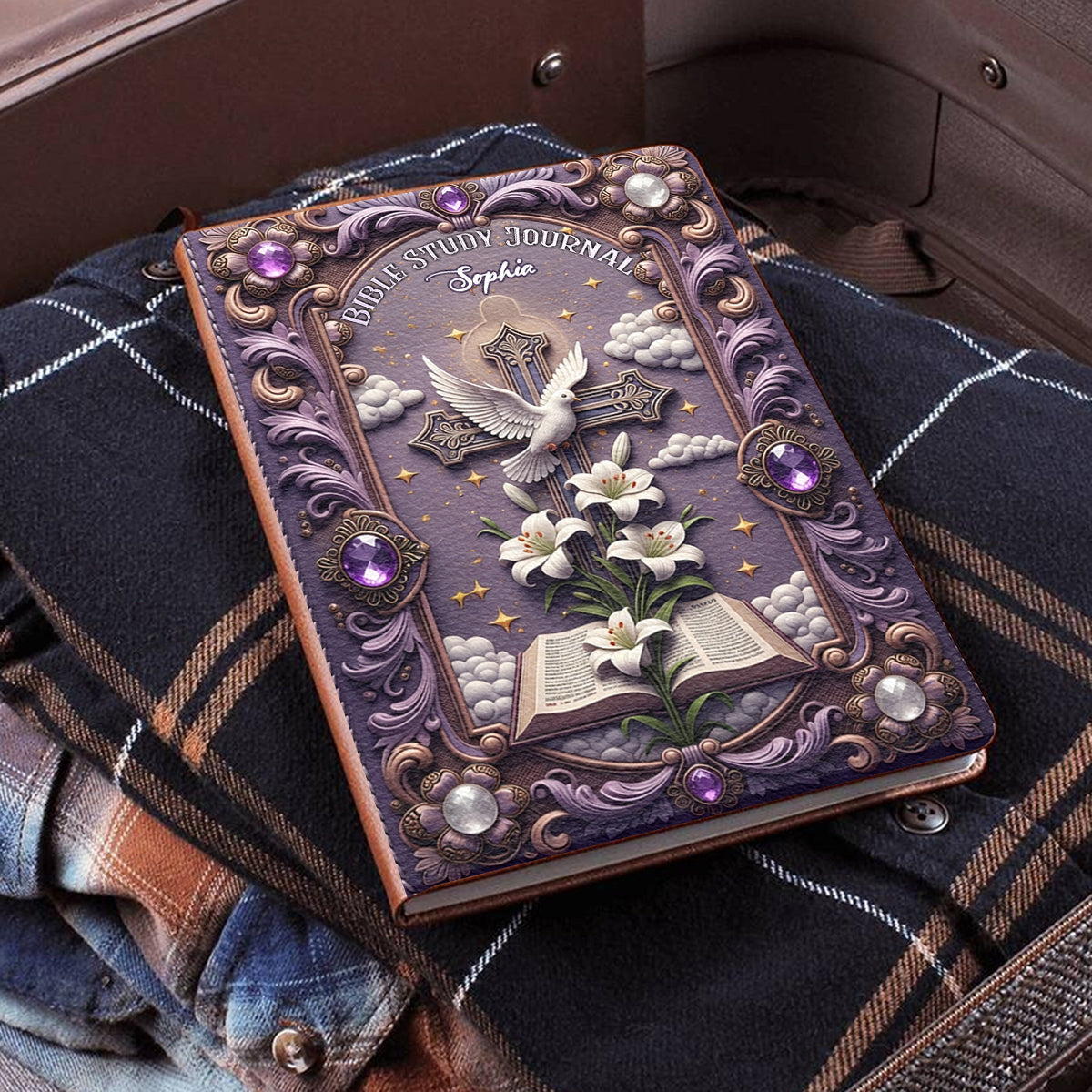 Bible Study Journal - Personalized Christian Leather Journal