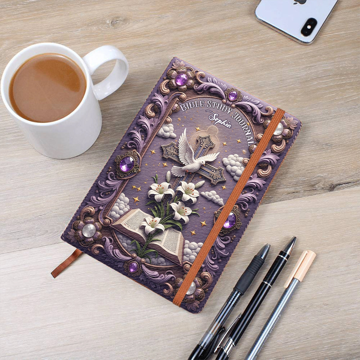 Bible Study Journal - Personalized Christian Leather Journal