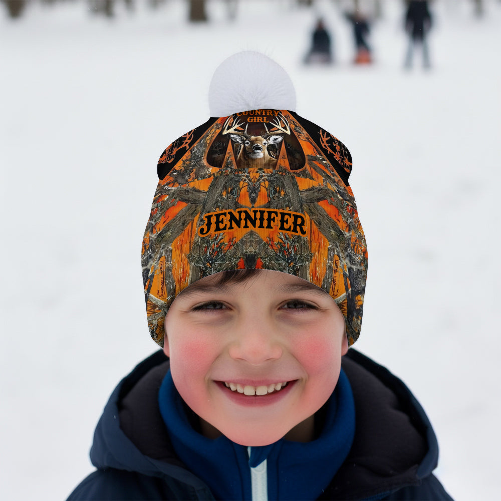 Country Girl - Personalized Hunting Beanie Hat