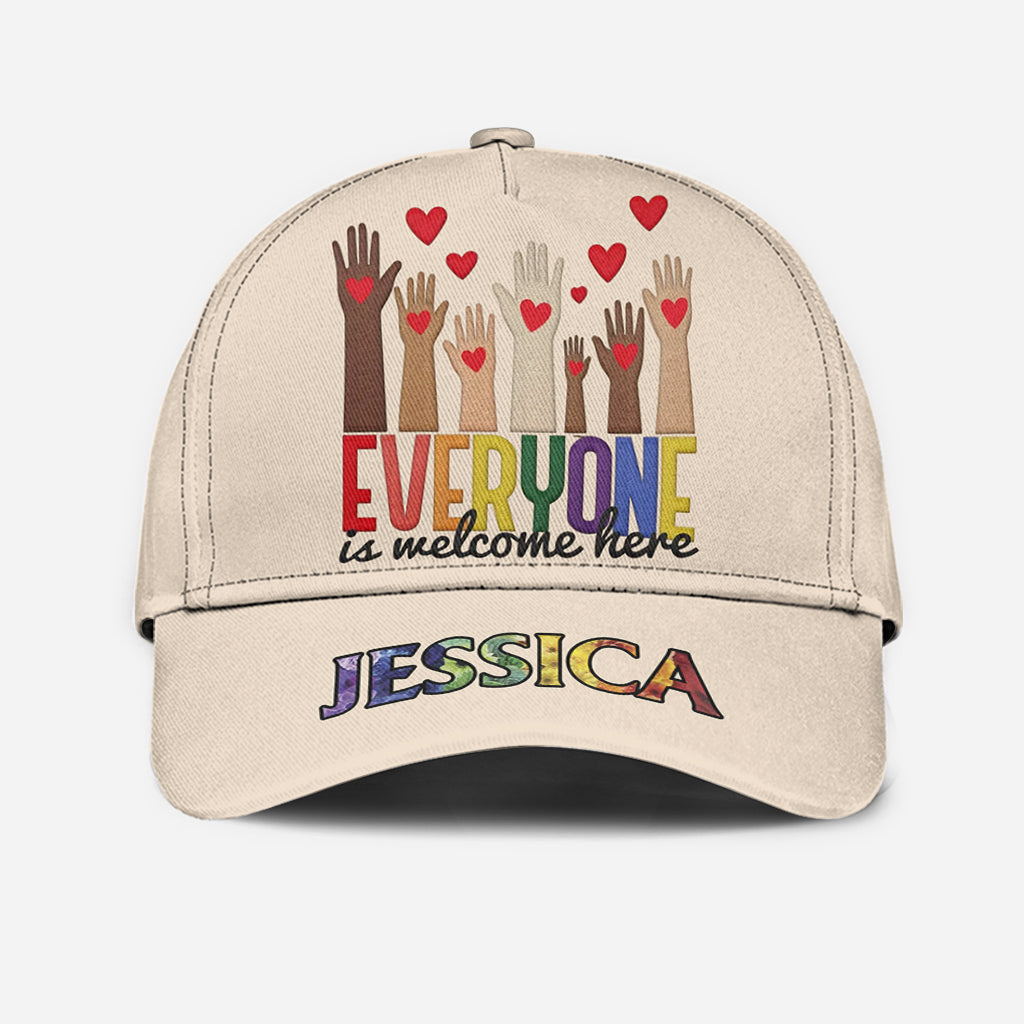 Everyone is Welcome Here - Personalized Teacher Classic Cap