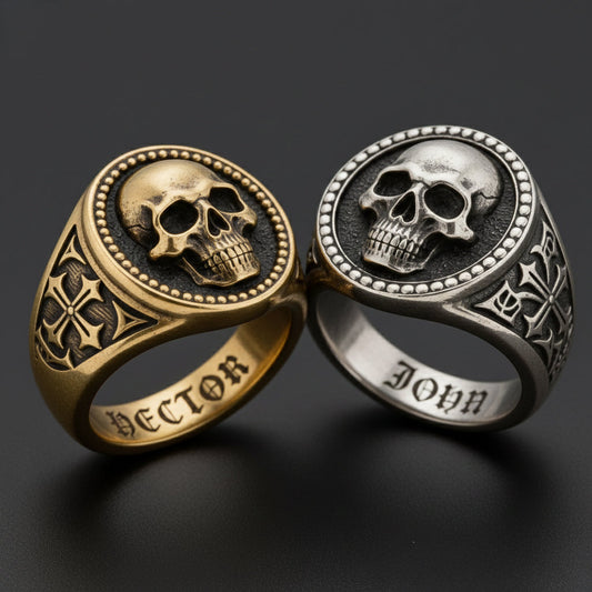 Cool Skull - Personalized Skull Signet Ring