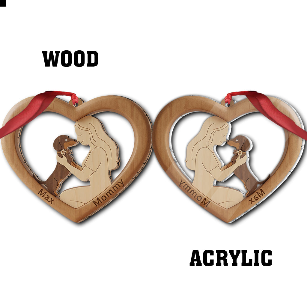 My Heart Belongs to My Dog - Personalized Dog Ornament