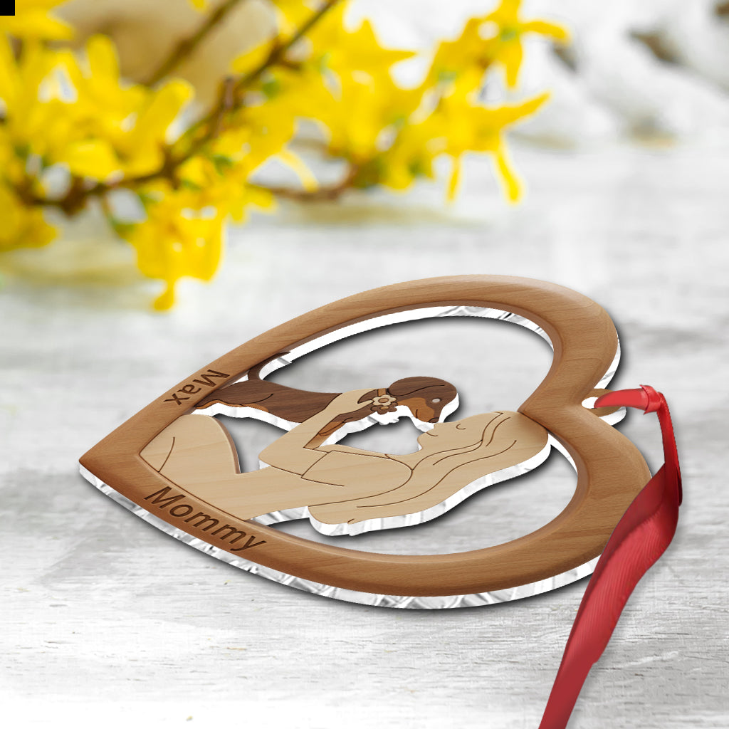 My Heart Belongs to My Dog - Personalized Dog Ornament