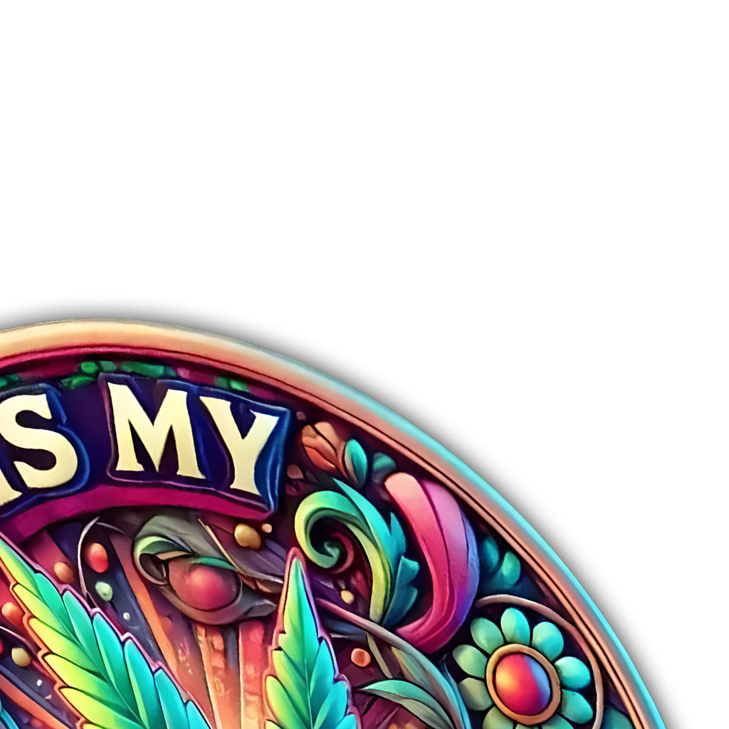 Weed Is My Therapy - Personalized Weed Cut Metal Sign