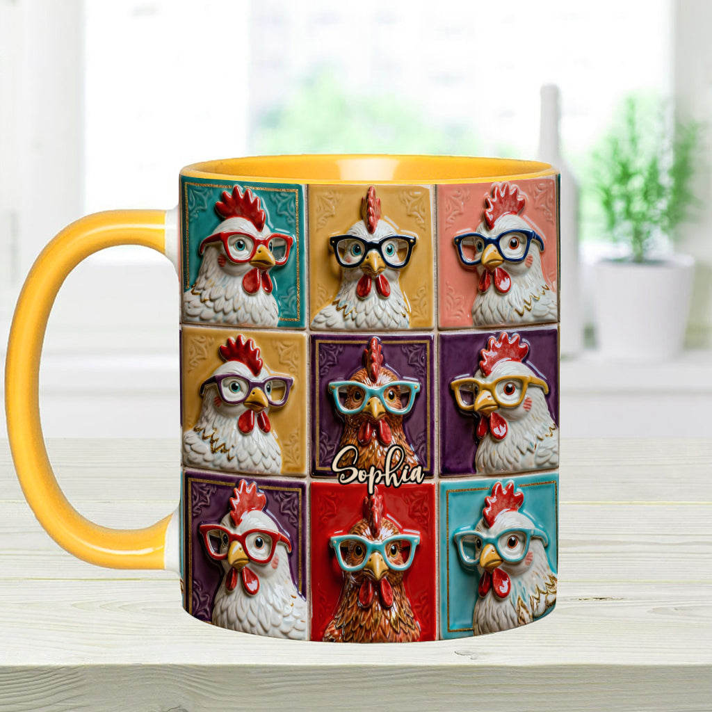 Love Chicken - Personalized Chicken Accent Mug