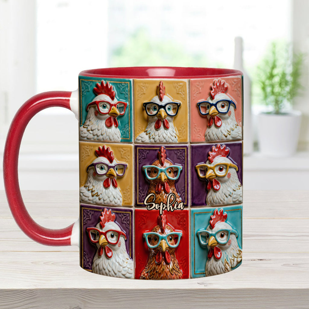 Love Chicken - Personalized Chicken Accent Mug