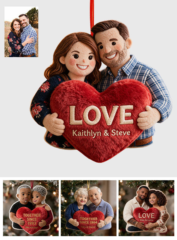You And Me - Personalized Couple Plush Ornament