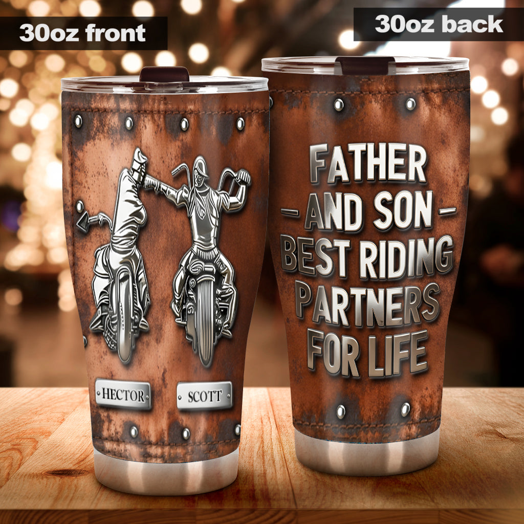 Riding Partners For Life - Personalized Biker Tumbler