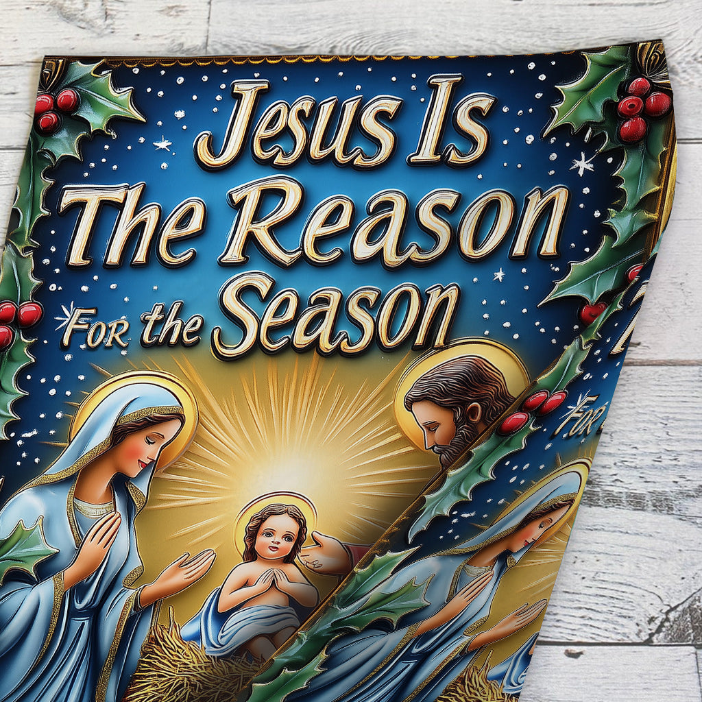 Jesus Is The Reason For The Season - Christian Garden Flag