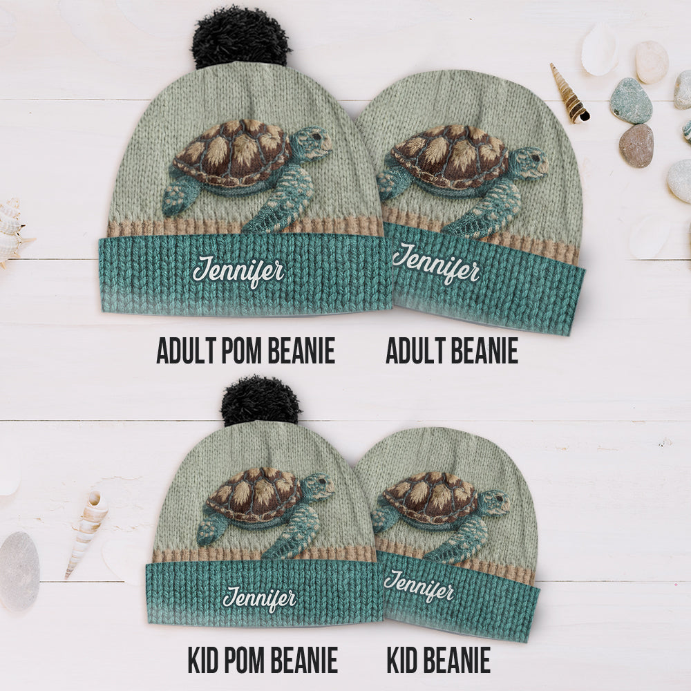 Beautiful Turtle - Personalized Turtle Beanie Hat