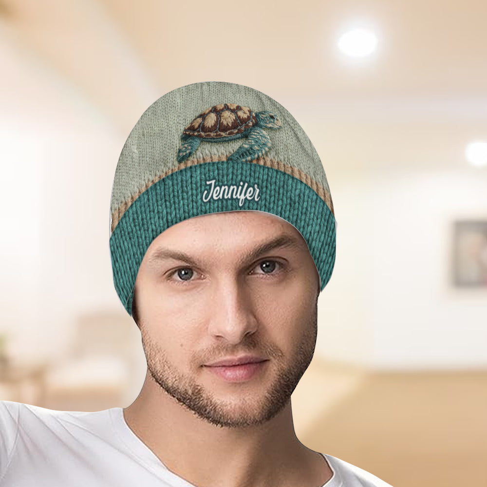 Beautiful Turtle - Personalized Turtle Beanie Hat