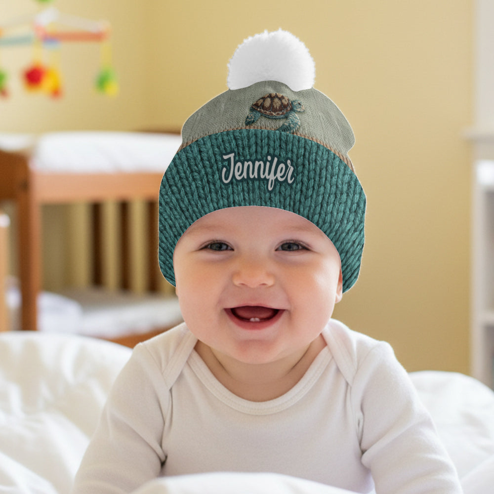 Beautiful Turtle - Personalized Turtle Beanie Hat