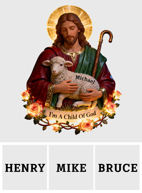 Lamb of Grace - Personalized Christian LED Light Acrylic Sign