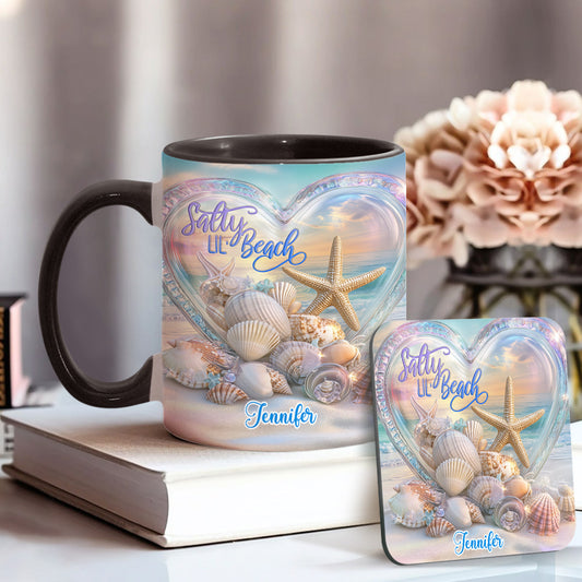 Salty Lil Beach - Personalized Sea Lover Accent Mug